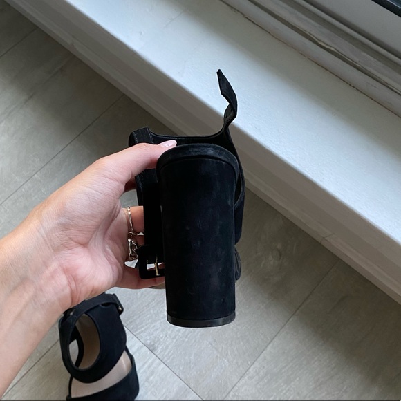 Aldo Black Suede Heels - Picture 4 of 6